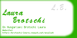 laura brotschi business card